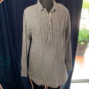 J Crew Gingham Shirt Dress